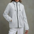 thumbnail image 4 of Windbreaker Jacket Women Men Fall Outdoor Windproof Waterproof Lightweight Breathable Zip Up Hooded Rain Jackets, 4 of 7