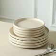 thumbnail image 2 of Earth & Clay Amber 24-Piece Dinnerware Set Stoneware, Beige, 2 of 7