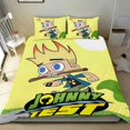 thumbnail image 1 of Johnny Test Conjunto de sábanas temático, trío de piezas, cómodo y amigable con la piel, diseño único, regalo de decoración para el hogar para familiares, amigos y fans,135cm *200cm, 1 of 6