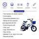 thumbnail image 4 of Bicicleta Infantil Lumax Rodada 14 con Llantas Entrenadoras Canasto azul Mediano, 4 of 5
