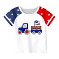 thumbnail image 3 of WOYY Big Girls Independence Day T-Shirt Americana Short Sleeve T Shirt, Sizes 3-13, 3 of 3