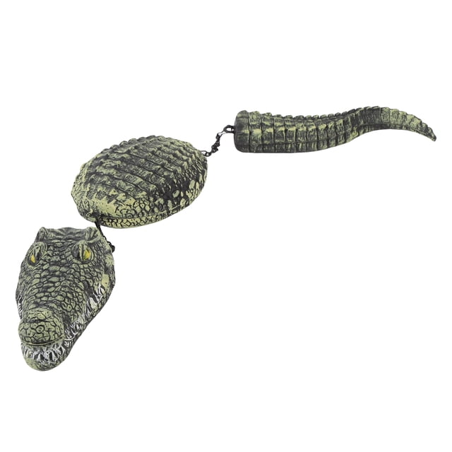 Señuelo De Cocodrilo, Escultura De Cocodrilo De Plástico Simulada Flotante Multifuncional Para Piscina De Jardín
