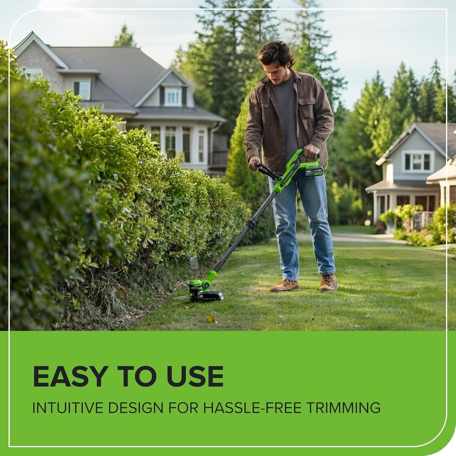 Greenworks 24V 12" BR String Trimmer/Edger TO