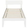 thumbnail image 3 of Pemberly Row Lit Plateforme Moderne en Bois Massif Format Simple, Blanc, 3 of 4