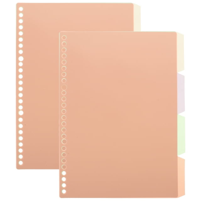 Miangastore Office Binder Dividers for Daily Use Assorted Color PP Plastic 10pcs