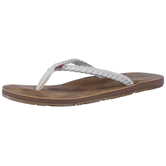 Sandalia Flojos Harper para mujer, color marfil/marrón, talla 9