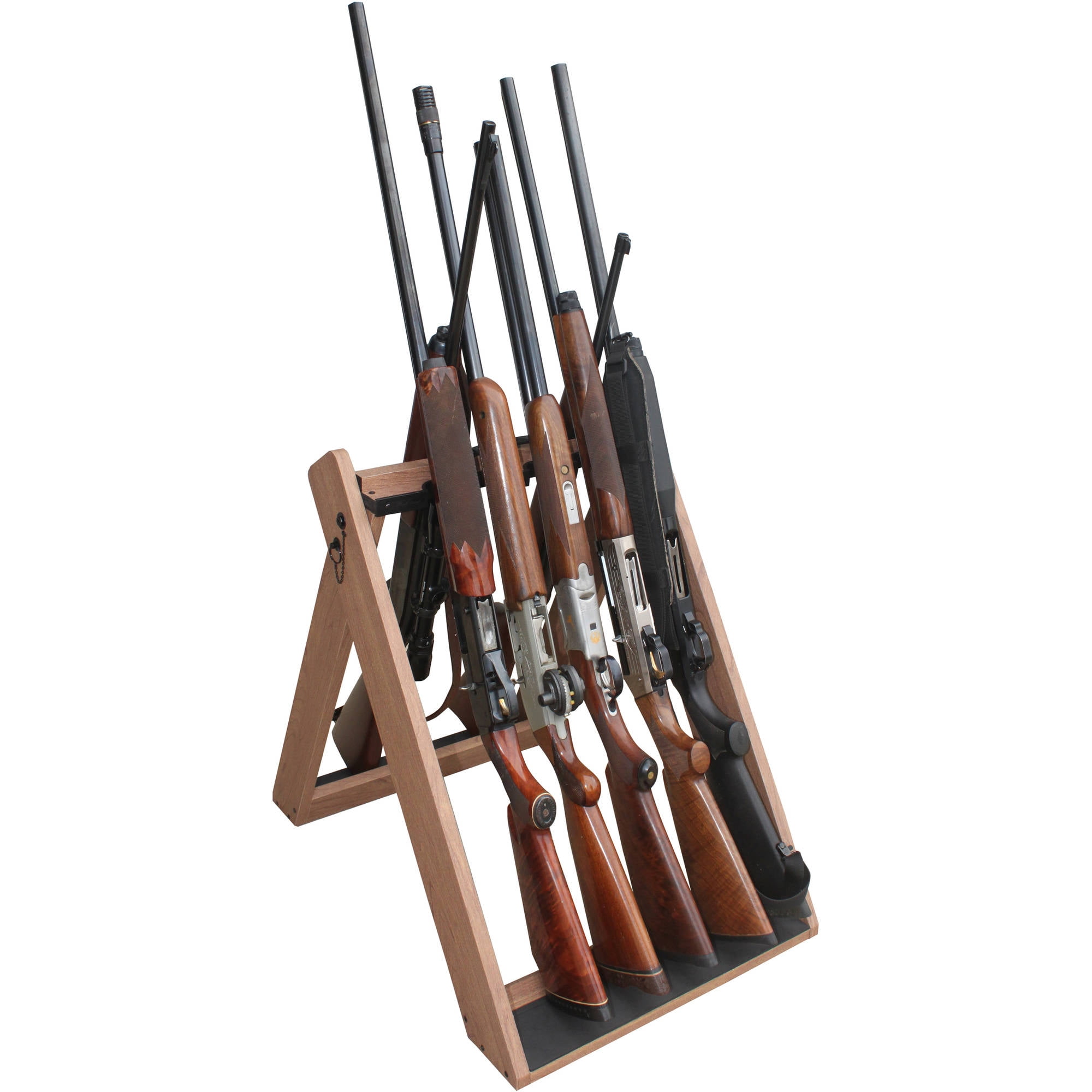 Portable Folding Gun Rack 10 Guns Rifle Shotgun Stand Vertical Storage MDF Wood Portable Folding Gun Rack 10 Guns Rifle Shotgun Stand Vertical Storage MDF Wood