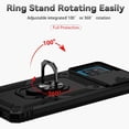 thumbnail image 2 of Estuche GANGXUN para Samsung Galaxy A12, soporte giratorio 360°, estilo mecánico y magnético, 2 of 5