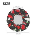 thumbnail image 6 of Kdxio Red Mushrooms Print Shower Cap for Women,Elastic and Reusable,Double Waterproof Layers Bathing Hat, 6 of 9