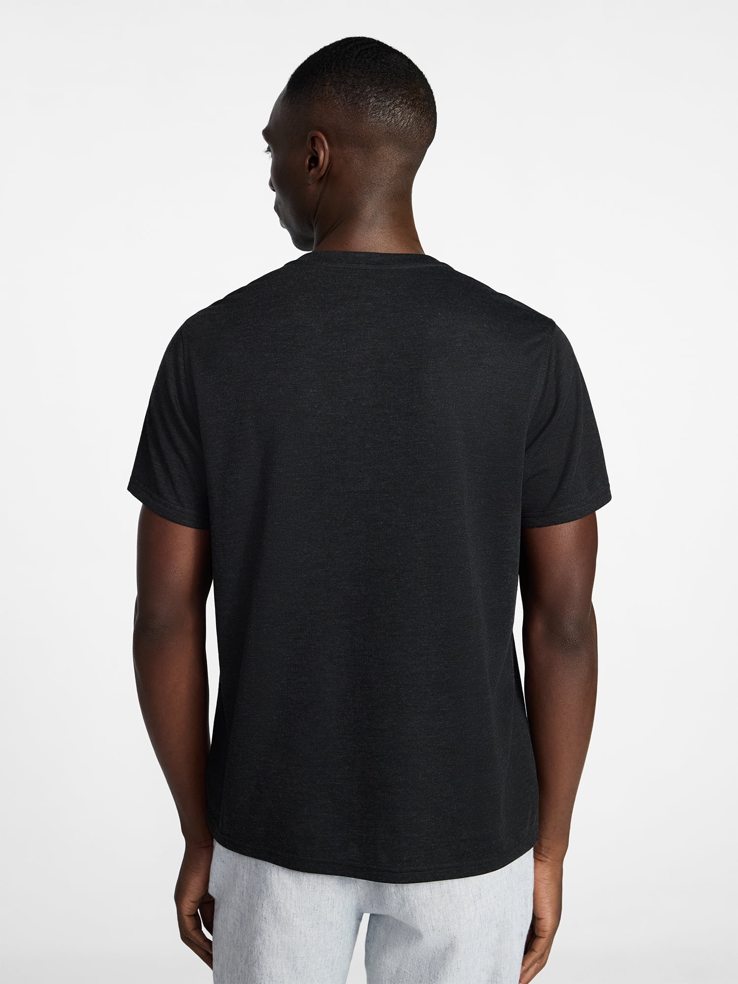 George Men's & Big Men's Relaxed Fit Knit Cloth Henley Shirt with Short Sleeves, Sizes XS-5XL