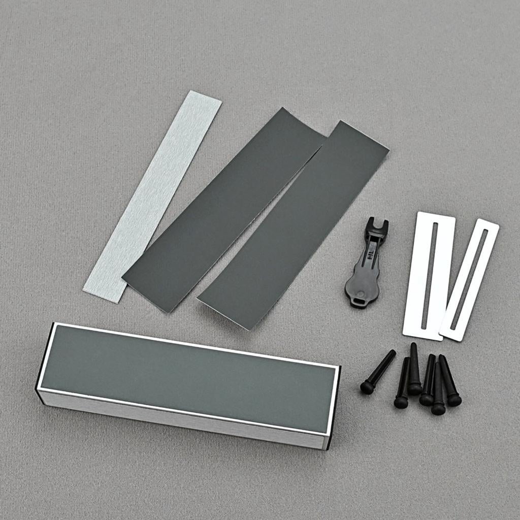 Yihuala Guitar Fret Leveler Beam Leveling , Fingerboard Guard Protector, Sanding Paper Guitar Fingerboard Luthier Tools Set
