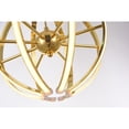 thumbnail image 2 of Gold Frame LED ORB Ceiling Fixture With An Aluminum Frame & White Diffusers, 2 of 2