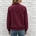 thumbnail image 7 of Enjoytime Fall Jackets for Women Stand Collar Zip Up Bomber Jackets Trendy Lightweight Casual Long Sleeve Outerwear, 7 of 7