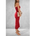thumbnail image 2 of Vestido PRETTYGARDEN Strapless Ajustado Maxi Rojo S, 2 of 8