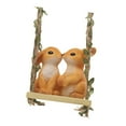 thumbnail image 4 of Swing Animal Garden Estatua colgante de escultura de resina Estatua de conejo, 4 of 8