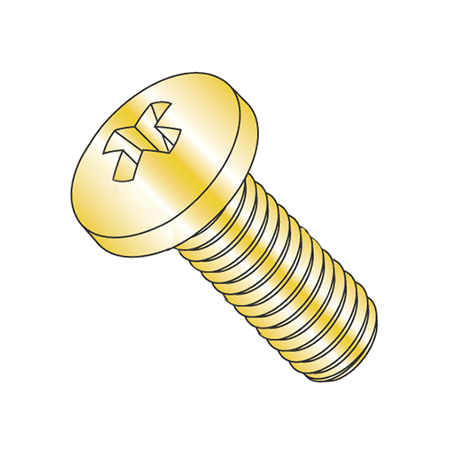 

MS35206-287 / 1/4-20 x 2 Mil-Spec Machine Screws / Phillips / Pan / Steel / Cad Yellow (Quantity: 1 000 pcs)