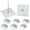 10, variant on 100 Set 2-1/2 Inch Perforated Self Stick Insulation Pins 1.5 Inch Round Self Locking Washers Insulation Pins Hangers Washers for Foam Board Wall Floor Ceiling