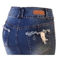 thumbnail image 3 of Fashion2Love Womens Junior Plus Size Juniors below Knee Length Midi Pencil Ripped Denim Skirt, 3 of 6