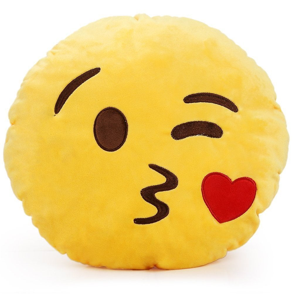 Sleeping Emoji Pillow Emoticon Princess Cushion Soft Plush Toy Doll USA Seller 