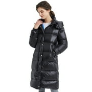 Orolay Women's Shiny Active Coat with Removable Hood Down Jacket