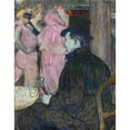 thumbnail image 2 of Henri de Toulouse-Lautrec 15x18 Gold Ornate Wood Frame and Double Matted Museum Art Print Titled - Maxime Dethome (1896), 2 of 4