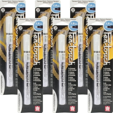 Pen-Touch Paint Marker Fine Point 1mm-White-Multipack Of 6