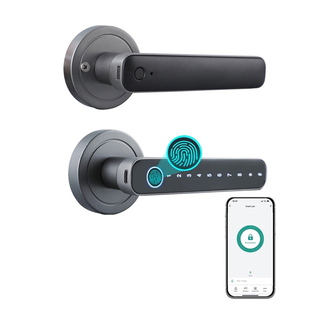 WAFU Fingerprint Door Lock 4 Unlocked Ways tuya BT Connection APP Unlock Password Unlocking for Homes Apartments