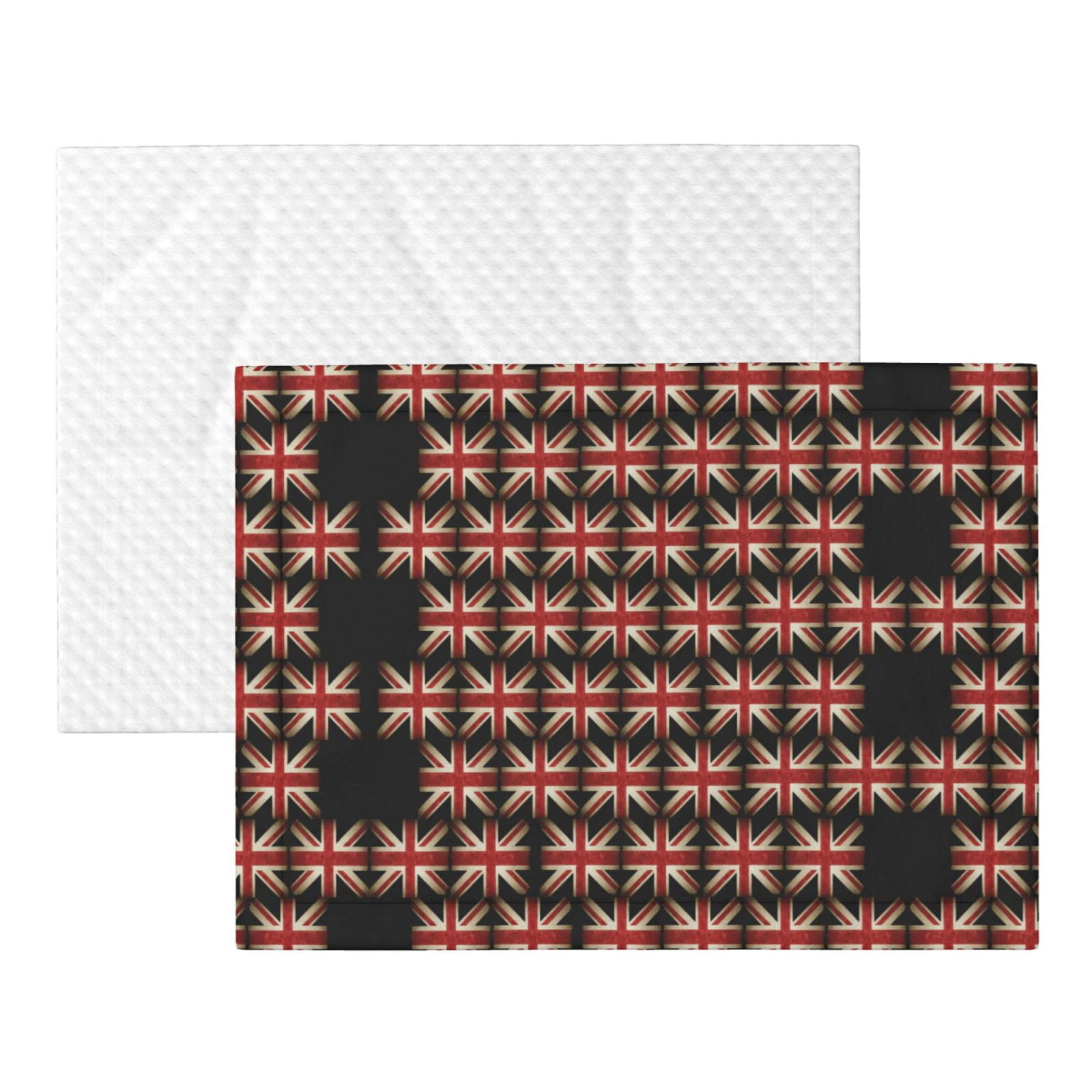 Flannel Throw Dog Blanket British Flag Pattern Soft Warm Print Pet Blankets for Small Dog Cat Puppy
