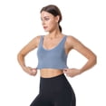thumbnail image 3 of Women Yoga Sports Tank Top Shockproof Athletic Crop Top Wirefree Comfort Padded Fitness Running Bra, 3 of 11