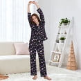 thumbnail image 5 of joogoo Pajamas Set for Women Hearts Bats Long Sleeve Pjs Loungewear L, 5 of 7