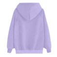 thumbnail image 4 of GA WEIHUA Clearance,Christmas Sweatshirts for Women Merry Christmas Pink Tree Graphic Hoodie Oversized Fleece Hoodies Xmas Holiday Sweater with Pocket(Purple,S), 4 of 5