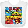 thumbnail image 3 of Inktastic Little Sister Comic Book Girls Baby Bib, 3 of 4