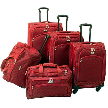 Madrid 5-Piece Spinner Luggage Set (Best Luggage For Frequent Flyers)