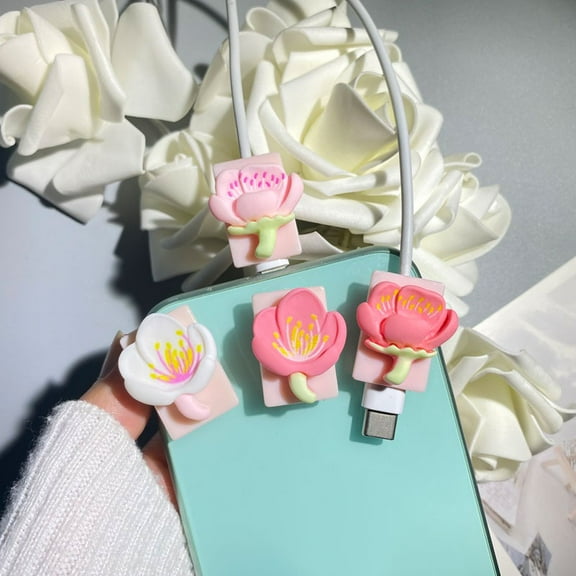 4PCS Cable Protector for iPhone Type-c Charger, Charging Cord Protector,Cable Chomper,USB Charger Saver
