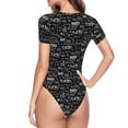 thumbnail image 4 of Easygdp Travel The World Women'S Waist-Cinching Short-Sleeved Onesie, Olastic Onesiet,Snaps At Bottom,Easy To Put On And Take Off - Medium, 4 of 9