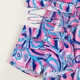 thumbnail image 4 of Traje de baño Conjunto de bikini para mujer Trajes de baño sexy de 3 piezas con cubierta de manga larga (Púrpura M) Cgtredaw Púrpura T M para Mujer, 4 of 7