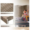 thumbnail image 6 of FDW Wood 6 Panel Room Divider Privacy Screen, 69" Tall, Light Brown, 6 of 7