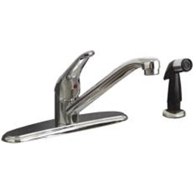 Premier 106174 Westlake Kitchen Faucet Single Lever With Sprayer And 30 In. Supply Lines Chrome