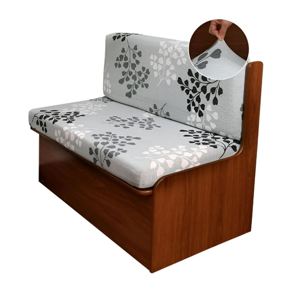 AUQ Dinette Cushion Covers Printed Elastic Camper Cushion Slipcover Stretchable Loveseat Sofa Chair Cover Furniture Protector for RV Camper Car Bench 1 Backrest Cover&1 Bench Cover