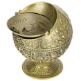 thumbnail image 2 of Cenicero retro Globe Cenicero de metal vintage Cenicero de regalo Cenicero de orbe Cenicero de adorno de metalCenicero de regalo vintage adorno Cenicero retro con tapa Globo guila Patrón en relieve Al Amonsee No, 2 of 5