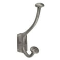 thumbnail image 1 of The Copper Factory Solid Cast Copper Robe and Coat Hook With Mushroom Motif in Satin Nickel Finish - CF128SN, 1 of 1