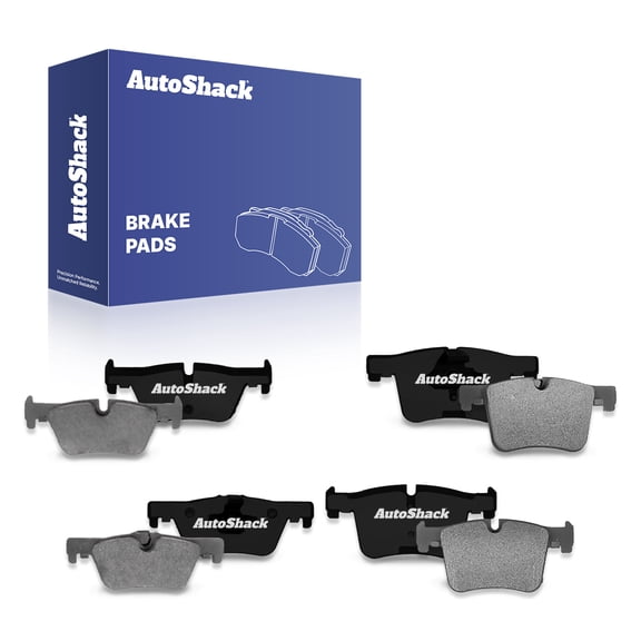 AutoShack Front & Rear Ceramic Brake Pad Set Replacement for 2012-2015 BMW 328i 2013-2018 BMW 320i 8-PC