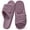 Purple, variant on Ecetana Open Toe House Slippers for Women Memory Foam Bedroom Slippers Cozy Indoor House Shoes