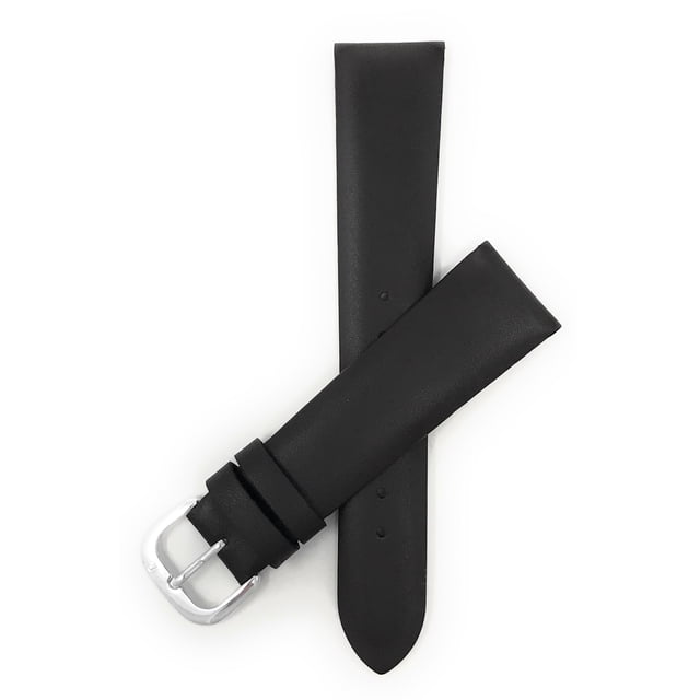 14mm Modern, Mat Finish, Genuine Leather Watch Band Strap