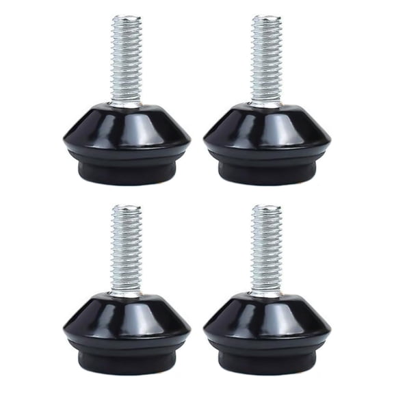 Adjustable Swivel Leveling Feet, 4 PCS Furniture Levelers, Heavy Duty Self Leveling Feet for Tables, Chairs, Cabinets, Workbench, Projects, etc，23*28.5mm