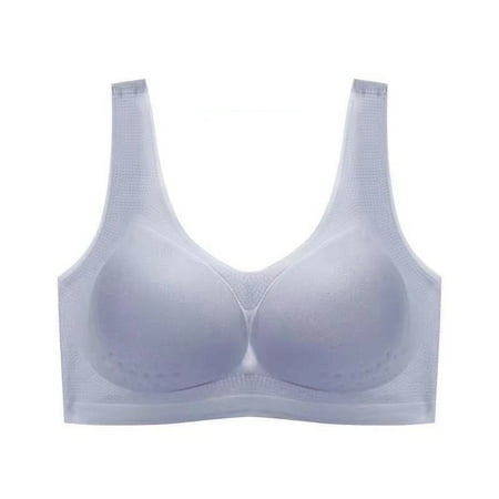 

Latex Bra Seamless Bra for Women s Underwear Push Up Bralette with Cushion Vest Latex Bra Seamless Bra Underwear Push Up Bralette with Cushion Vest Top Bra Women comfortable M Gray