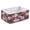 Burgundy Roses, variant on Fabric Storage Bins Foldable Cube For Home Organization Baskets Half Of The Ball Is in Flames