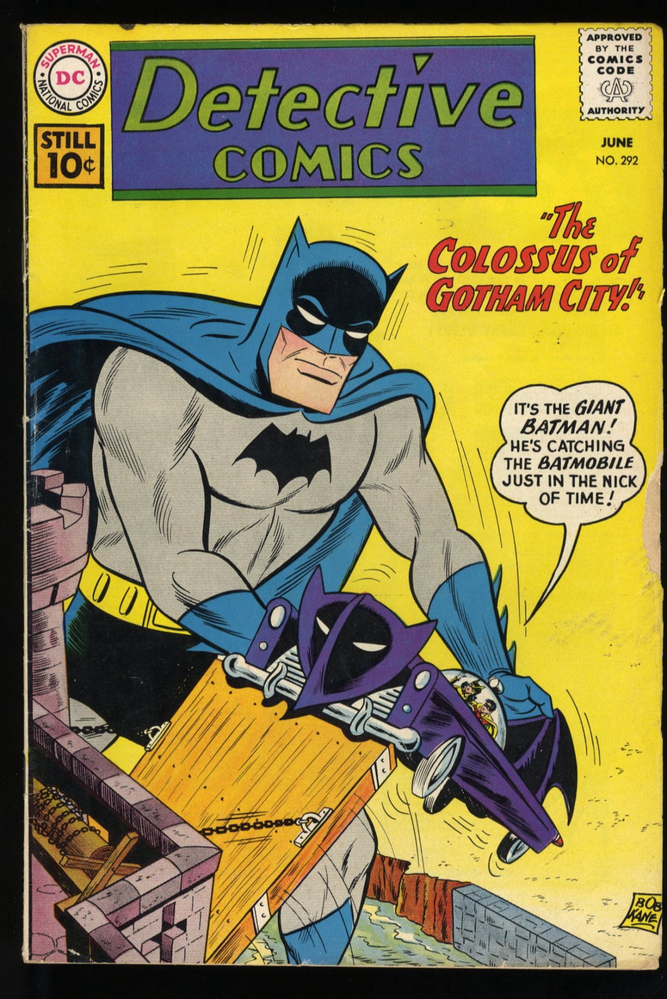 Cover of Detective Comics #292