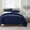 Navy Blue, variant on Simply Clean Solid Duvet Cover Queen Size Soft Solid Color Bedding Duvet Cover Breathable Lightweight Bed Cover for All Season Bedroom Decor