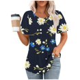 thumbnail image 4 of Cilsoka Womens Shirts Summer Crop Summer Tops for Women 2025 3/4 Sleeve Crop Tops for Women Sexy Work Blouses for Women Office Plus My Orders Placed, 4 of 6